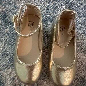 Gap Gold Flats with Strap Toddler 7